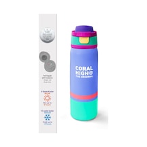 Coral High Derin Mavi Renkli Pipetli Ve Direkt İçim Çelik Termos 800 Ml 38530 Mavi