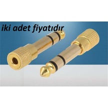 Dc 6.35M To 3.5F Altın Uç Çevirici