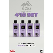 Ilgaz Lavanta Kolonyası 4'lü Set 80 Derece 400 Ml Elegance Series