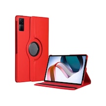 Newface Xiaomi Redmi Pad Se 4g Kılıf 360 Tablet Deri Kılıf - Kırmızı