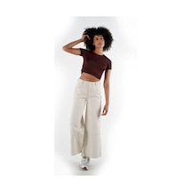 Alexandergardı Bisiklet Yaka Crop T-shirt B24-326a 001