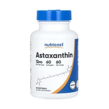 Nutricost Astaxanthin Antioxidants 12 Mg 60 Softgels