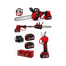 Dragro Drg-21v Kömürsüz 2li Set - K 32mm Bağ Makası + 25cm Uzatmalı Dal Kesme Testeresi
