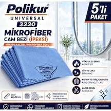 3220 Universal Mikrofiber Cam Bezi 40 50cm 5 Adet Mavi