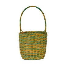 Yeşil Rattan 20x16 Sepet Bej