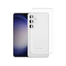 Samsung Uyumlu Galaxy S24 Uyumlu Kılıf Lüx Şeffaf Silikon