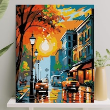Boyama Tuval Seti Fırça Boya Dahil Çıtalı 40x50 Cm - Cadde Diğer