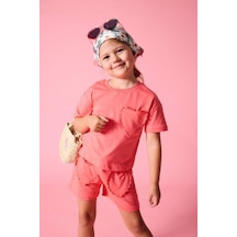 Defacto Kalp Desenli 2li Mercan Takım Kız Bebek I0049a526hspn676 Pembe-pn676