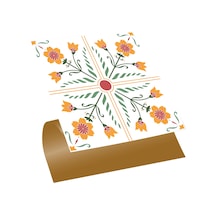 Tink Kendinden Yapışkanlı Portakal Çiçeği Desenli Pvc Karo 30x30 Cm