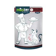Master - 84 - Dana Etlı Pouch Kedı Maması Jöle 80 Gr X - Muratech - 6 Adet