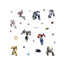 Rmk4231scs Transformers All Time Favorites Peel And Stick Duvar Çıkartmaları, Mavi, Kırmızı, Sarı