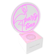 Sbs Pembe Neon Bluetooth Hoparlör Led Işıklı Taşınabilir Kablosuz Speaker 3w Usb-c