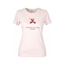 Trender Pretty Dancer O Yaka Taş Kadın T-shirt 26ydt1000005