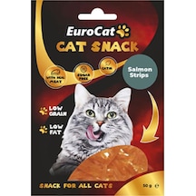Eurocat Salmon Strips Kedi Ödül Maması 50 G