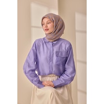 Silk Home Aura Eşarp 140005-20 Vizon, Mavi Lila, Turuncu