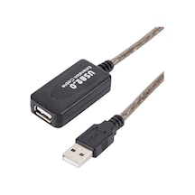 Powermaster Pm-4493 5 Metre Şeffaf Korumalı Usb 2.0 Uzatma Kablosu