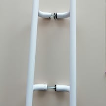 Alüminyum Köşeli Tip H Kol 70 Cm Boyunda Delik Merkezi 50 Cm Dir Beyaz