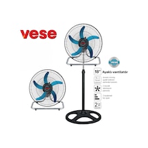 Diyarı Fırsat Ayaklı Sanayi Tipi Vantilatör 18 İnç 46 Cm 80w 3'lü Paket Kp-18-1561
