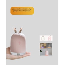 Usb Bağlantılı Sessiz Çalışan Led Işıklı Nemlendirici Difüzör 200 Ml