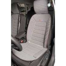 Skoda Roomster Uyumlu Koltuk Minderi Ön 2'li Set Bumerang Gri