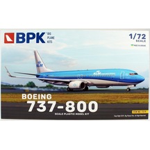 Big Planes Kits 7219 1/72 Ölçek, 737-800 Klm Yolcu Uçağı, Plastik Model Kiti-55942