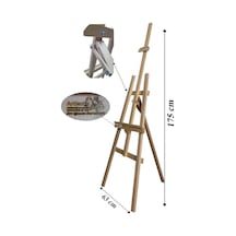 Akrilik Boya Resim Seti Artdeco 12 Renk 75 Ml Akrilik Boya Şövalye 2 Tuval 25x35 Fırça Spatula Şövale Çok Renkli