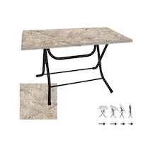 Klasik Katlanır Masa 70x120 Cm - Werzalit, Wermodin Ve Allzalit Tabla - Scala Marble Çok Renkli