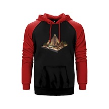 Egypt View Book Kırmızı Renk Reglan Kol Sweatshirt / Hoodie