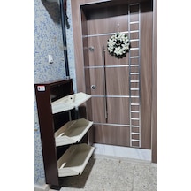 Kaser Marka 3 Kapaklı Metal Ayakkabılık (539130483) Kahverengi
