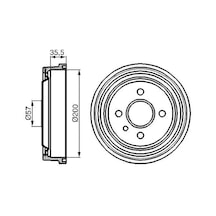 Opel Astra F Fren Kampanasi 1992-2002 Bosch 0986477021 2adettir