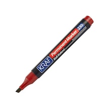 Kraf 230 Kesik Uçlu Permanent Koli Kalemi - Kırmızı