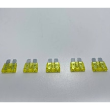 5 Adet 20 Amper Sarı Standart Bıçak Sigorta 20a