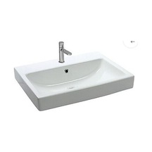 Newarc Batarya Delikli Tezgah Üstü Lavabo - Beyaz