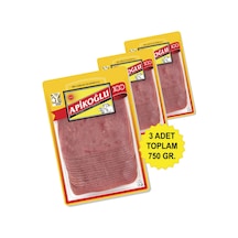 Dilimli Dana Jambon 250 Gr. Üçlü Paket Toplam 750 Gr.