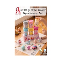 Oyun Hamuru 6 Renk 1 Paket Monalisa 6 Lı Pastel Renk Oyun Hamuru Kurumaya Karşı Dirençli Okul Öncesi Kreş Yumuşak Çok  Renkli