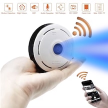 3 Mp Wifi Kablosuz Full Hd Geniş Açı Fish Eye Balık Gözü Kamera
