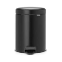 Brabantia Newicon Matt Black Pedallı Çöp Kutusu 5 L Siyah