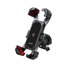 Rogfer Joyroom Jr-zs288 Bisiklet Cep Telefonu Montaj Tutucusu Siyah Siyah Siyah
