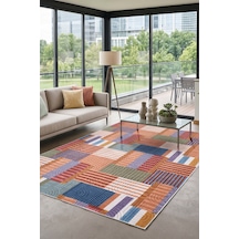 Raschel Carpet Modern Multi Seri Bohem Desen Yıkanabilir Kaymaz Taban Leke Tutmaz Halı Kilim Yolluk Rcmultı 002 Çok Renkli