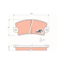 Fren Balatası - Dacia 1410, Sandero, Duster, 1310, 1300, Nova, 500, Panda, Grande Punto, Punto, Bravo, Stilo, Fiorino, Qubo, Idea, Multipla, Linea, S 24534253