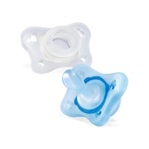 Chicco Physio Forma Mini Soft 2'li Emzik 0-2 Ay Beyaz - Mavi