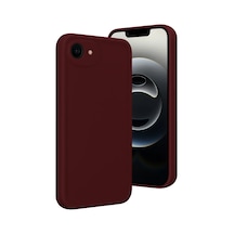Apple Uyumlu iPhone 16e Kılıf Viera Silikon - Bordo 0.2M-Çok Renkli