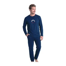 Pierre Cardin 6155 Erkek Uzun Kollu Bisiklet Yaka Pijama Takımı -lacivert
