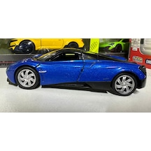 Oyuncak Metal Model Araba 1/36 Çek Bırak Mavi Pagani Huayra