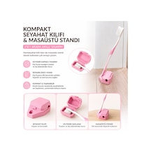 Diş Fırçası Standlı Koruma Başlığı Pembe Pembe