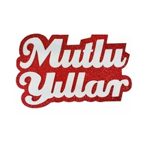 Strafor Gölgeli Mutlu Yıllar - Yılbaşı Süsü