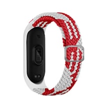 Newface Xiaomi Mi Band 4 Star Kordon - Beyaz-kırmızı