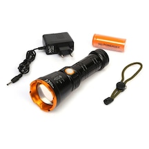 Pd-6682 1000 Lümen 15 Watt Profesyonel Şarjlı El Feneri Tdrtr Çok Renkli