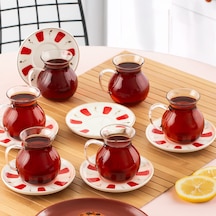 Perotti 17899 Filiz 12 Parça 6 Kişilik Çay Seti Çay Takımı 210 Ml Renkli