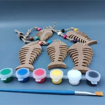 Na Neşeli Ahşap İpli Sarkaç Takımı Oda , Kapı , Duvar , Balkon , Bahçe ,yazlık Süsü. Okul Etkinlik ,ham Ahşap Boyama Model Karısıkset31